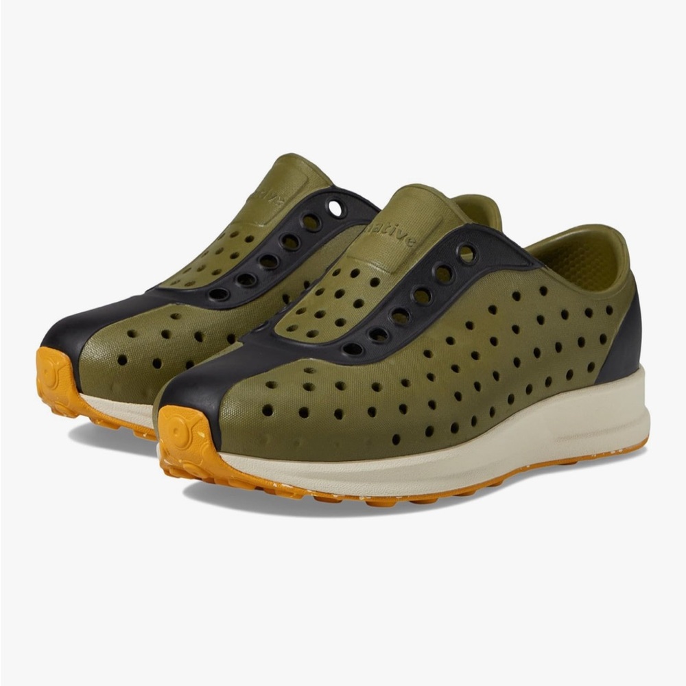 Natives Robbie Water Shoe Sneaker- Rookie Green/Bone White/Jiffy Black/Wheat